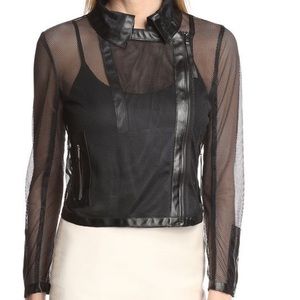 INSIGHT Black Mesh Moto Jacket